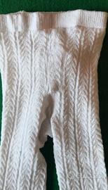 Calzamaglia collant ricamata neonato taglia 15/18.