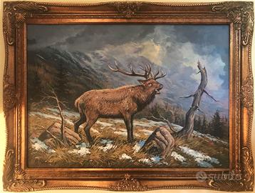 quadro olio su tela f.to 50X70 con cornice
