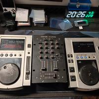 Set DJ Vintage - 2x Pioneer CDJ-100S + Mixer König