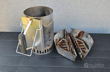 Ciminiera Weber +Cestelli carbonella 