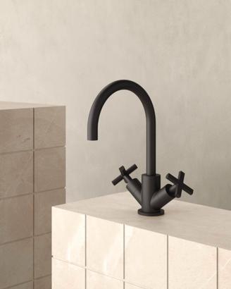 BELLOSTA MOVIDA gruppo lavabo Gun metal spazzolato