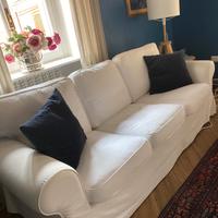 Divano bianco sfoderabile 3 posti