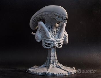 Alien Bust 3D Statue
