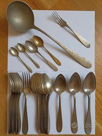 Posate anni 40 in alpacca 