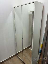 Scarpiera due ante e specchi