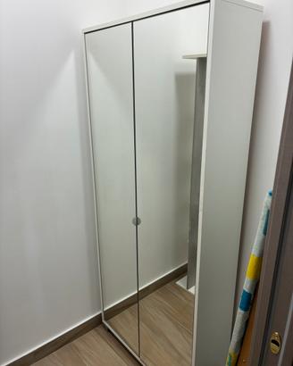 Scarpiera due ante e specchi