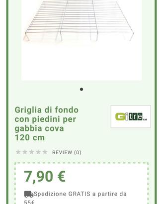 Griglie fondo per voliere da 120