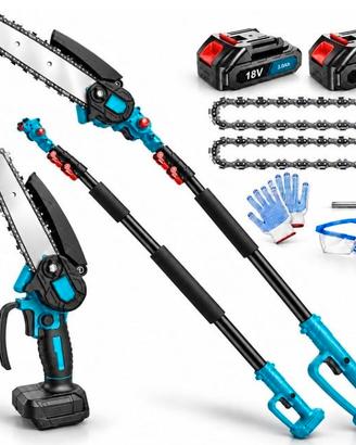 Motosega Telescopica a Batteria 6 Pollici con 2x b