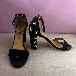 Sandali ALTRAMAREA pelle nera scamosciata Num. 39