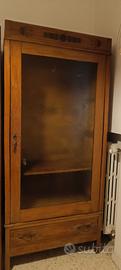 Armadio antico primi '900 in legno massello con de