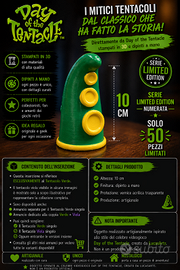 DAY OF THE TENTACLE - Statuina Tentacolo Verde