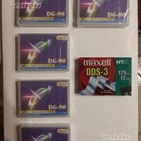 6 cassette dds 4mm data tape nuove sigillate