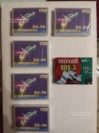 6 cassette dds 4mm data tape nuove sigillate
