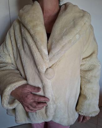 Pelliccia Ecologica Donna Taglia S - Nuova con Eti