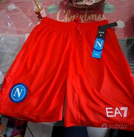 Armani per S.S.C. Napoli . Pantaloncini gara rosso