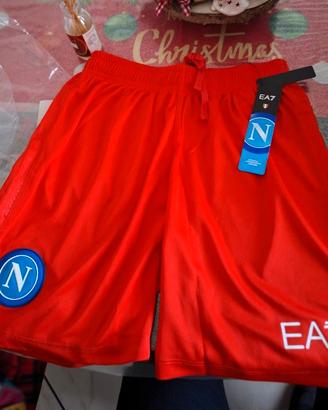 Armani per S.S.C. Napoli . Pantaloncini gara rosso