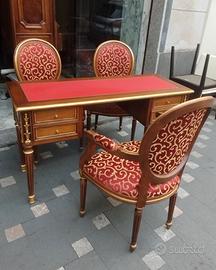 Scrittoio con poltrone + coppia di divani