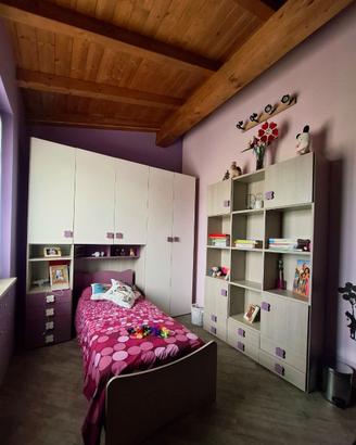Cameretta completa libreria,scrivania armadio pon