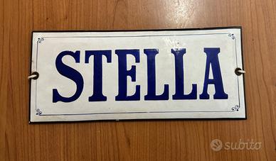 Targa vintage con nome