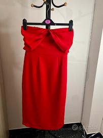 Abito rosso bustier