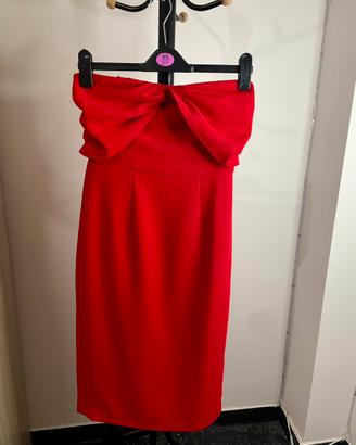 Abito rosso bustier