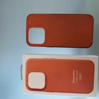 Cover apple leather case orange