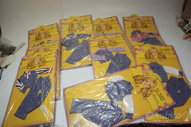 Vestiti jeans bambole tipo barbie anni '70