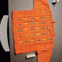 maglia cotone arancione nuova