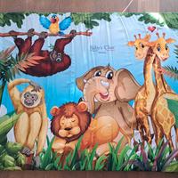 Tappeto gioco imbottito"Wild Jungle"- Baby's Clan