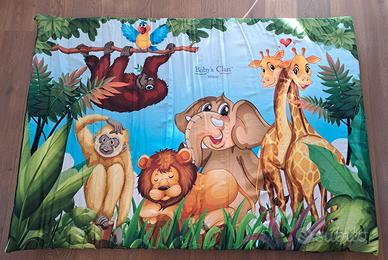 Tappeto gioco imbottito"Wild Jungle"- Baby's Clan