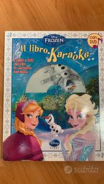 Libro Karaoke con DVD Frozen. Mai usato.