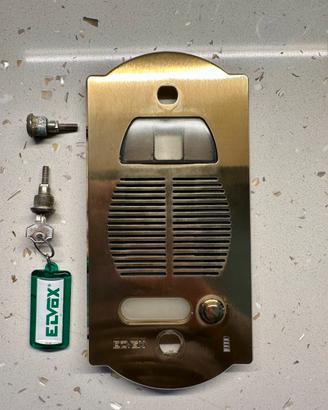 Elvox placca in ottone per videocitofono