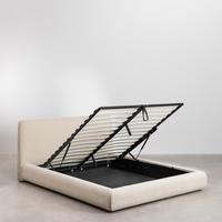 Letto contenitore Sklum Norena beige