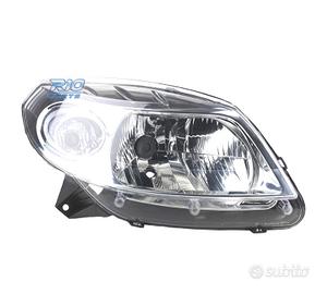 FARO DESTRO DACIA SANDERO 08-11 FONDO CROMATO