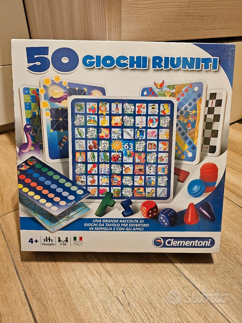 50 Giochi Riuniti Clementoni: Raccolta di Giochi da Tavola per