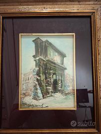 quadro olio su tela Milano Porta Romana 