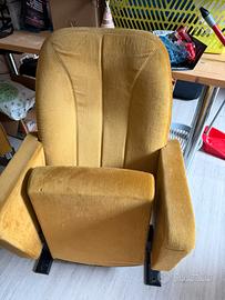 Poltrona cinema ocra