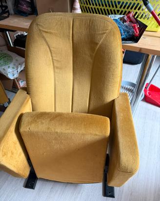 Poltrona cinema ocra