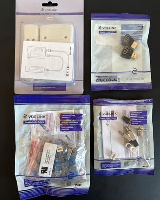 Lotto accessori rete e hdmi nuovi sigillati