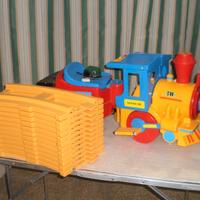 Trenino Peg Perego SANTA FE' giallo rosso azzurro