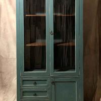 Dispensa a vetrina colore blu ocean petrolio