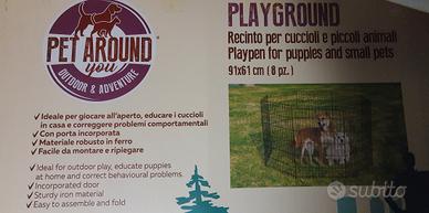 recinto per cuccioli e piccoli animali 