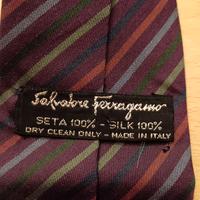 Cravatta in seta vintage Ferragamo