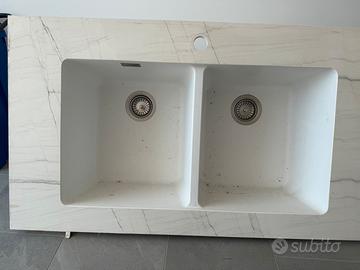 Lavabo cucina in quarzo