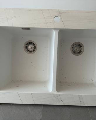 Lavabo cucina in quarzo