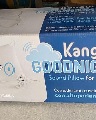 Cuscino Musicale Kanguru Goodnight con altoparlant