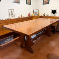 Tavolo con giropanca x 12