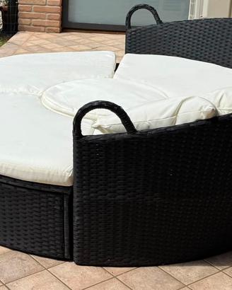 Divano rotondo da giardino