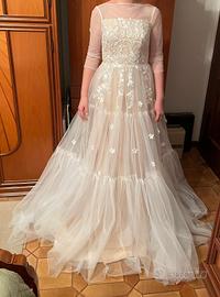 Abito da sposa romantico in tulle e pizzo - Nuovo
