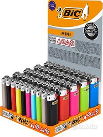 Lotto mini Bic accendino 50 pezzi